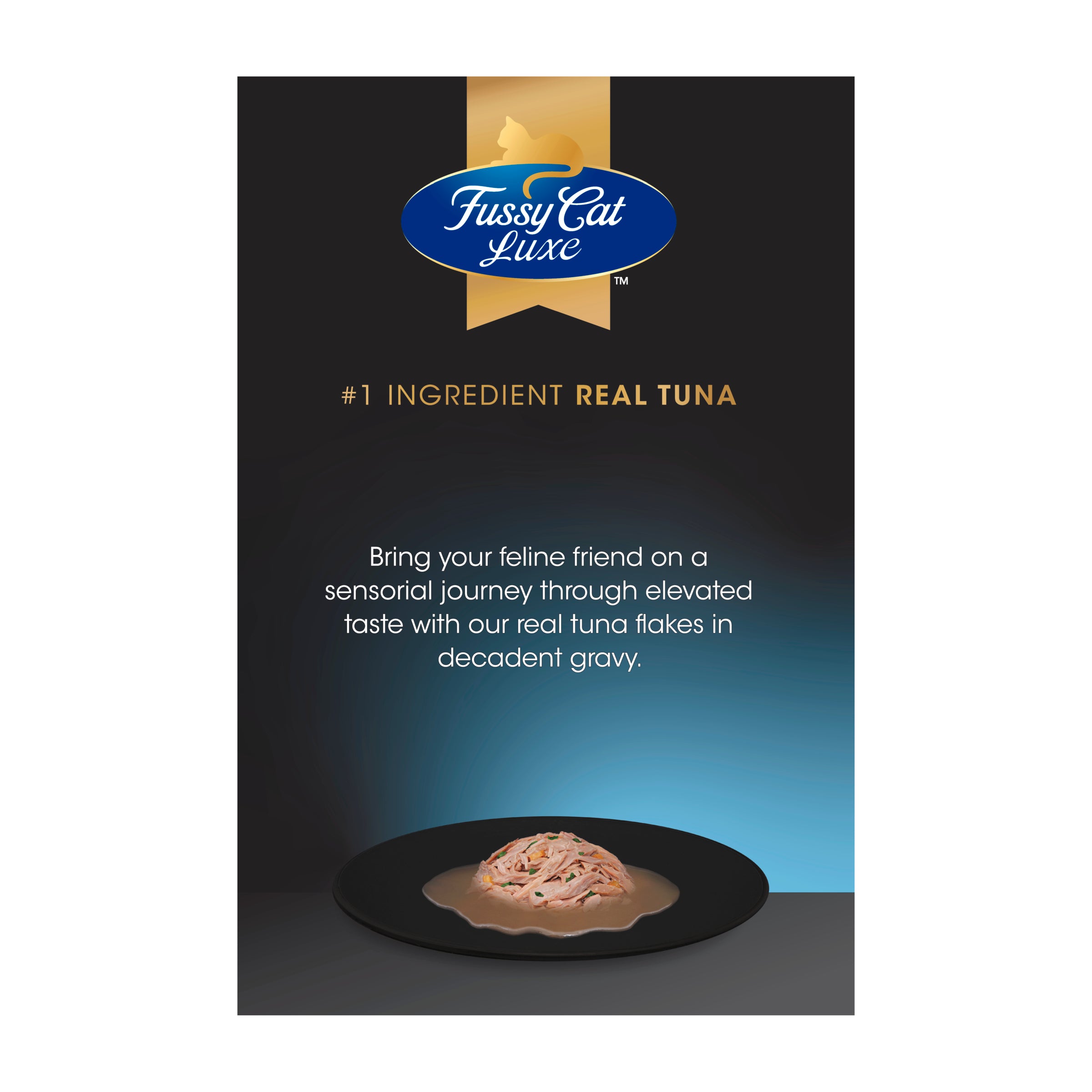 Fussy Cat Luxe Tuna Flakes in Decadent Gravy 12x70g