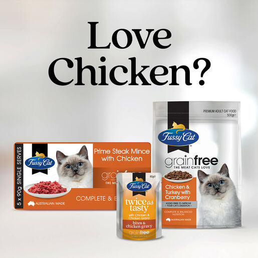Fussy Cat Grain Free Indoor Chicken & Oceanfish Dry Cat Food 500g