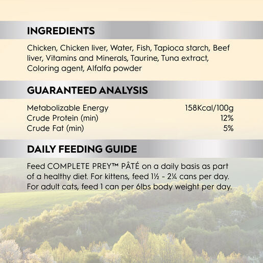 Trilogy™ Complete Prey™ Wet Cat Food Pâté Farm Raised Chicken 85g