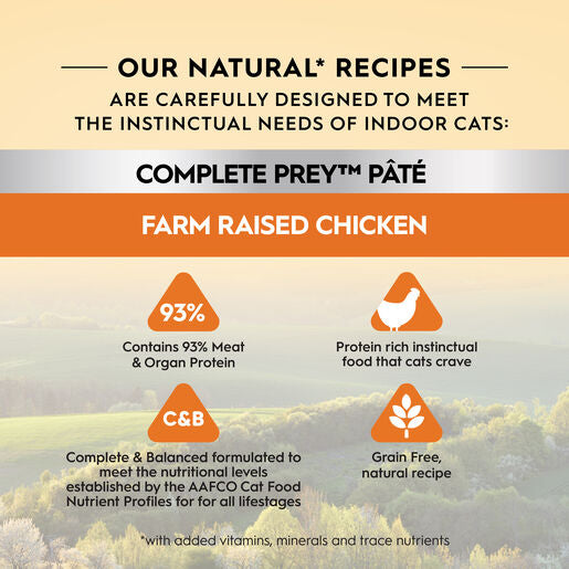 Trilogy™ Complete Prey™ Wet Cat Food Pâté Farm Raised Chicken 85g