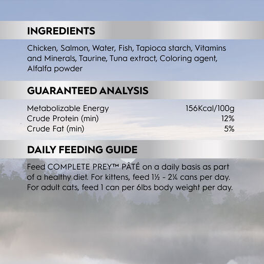 Trilogy™ Complete Prey™Adult Wet Cat Food Pâté Wild Alaskan Salmon 85g