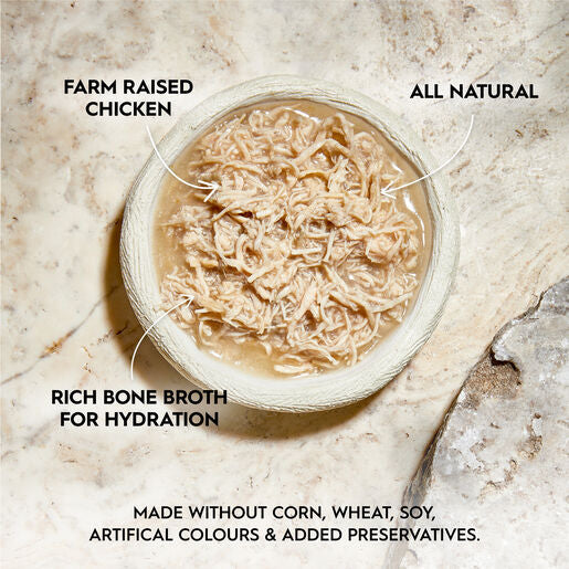 Trilogy™ Adult Wet Cat Food Farm Raised Chicken In Bone Broth 85g