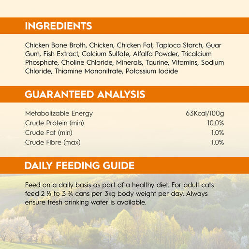 Trilogy™ Adult Wet Cat Food Farm Raised Chicken In Bone Broth 85g