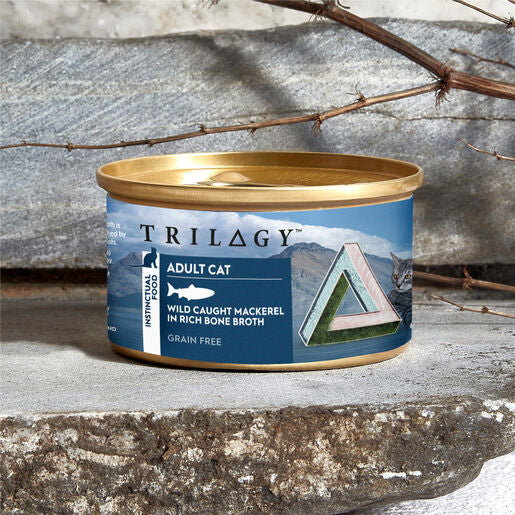 Trilogy™ Adult Wet Cat Food Wild Caught Mackerel In Bone Broth 85g