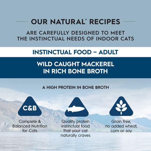 Trilogy™ Adult Wet Cat Food Wild Caught Mackerel In Bone Broth 85g