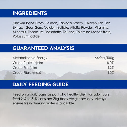 Trilogy™ Adult Wet Cat Food Wild Caught Alaskan Salmon In Bone Broth 85g