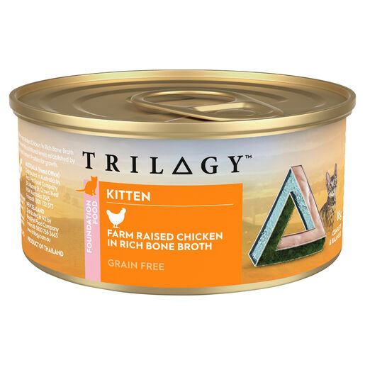 Trilogy™ Kitten Wet Cat Food Farm Raised Chicken In Bone Broth 85g
