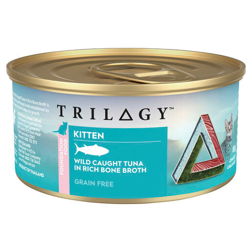 Trilogy™ Kitten Wet Cat Food Wild Caught Tuna In Bone Broth 85g