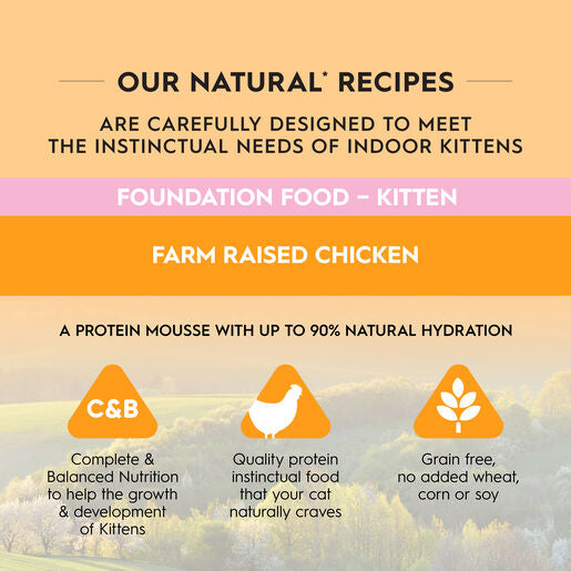 Trilogy™ Hydrating Protein Mousse Kitten Wet Food Farm Raised Chicken 85g