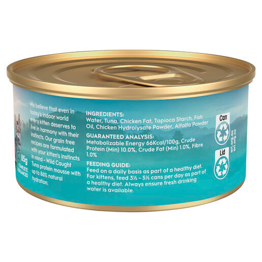 Trilogy™ Hydrating Protein Mousse Kitten Wet Food Wild Caught Tuna 85g