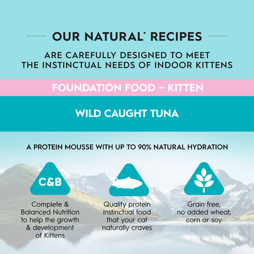 Trilogy™ Hydrating Protein Mousse Kitten Wet Food Wild Caught Tuna 85g