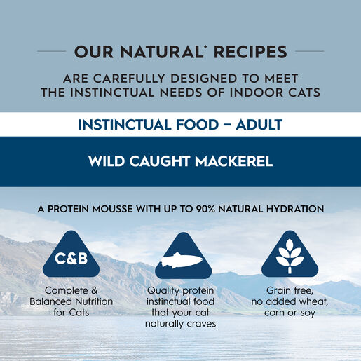 Trilogy™ Hydrating Protein Mousse Adult Wet Cat Food Wild Caught Mackerel 85g