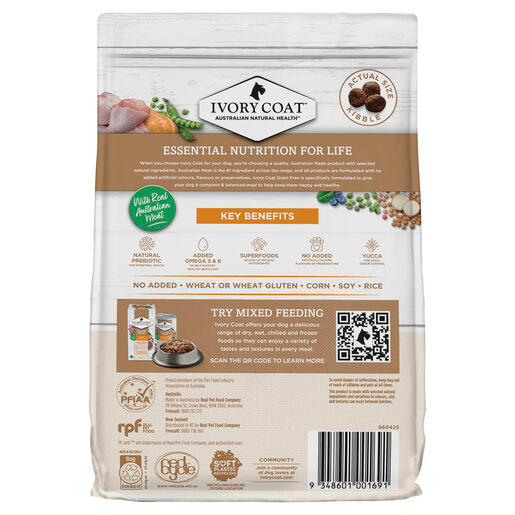 IVORY COAT Grain Free Adult Dry Dog Food Chicken 2kg