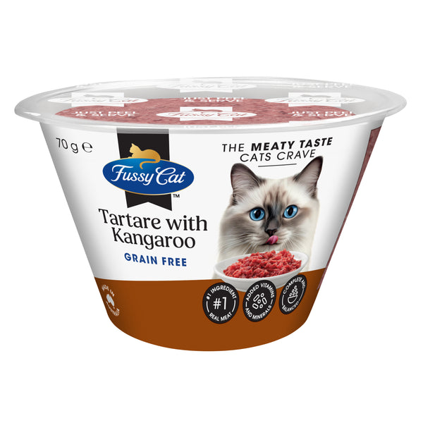 Fussy Cat Grain Free Tartare with Kangaroo Chilled Cat Food 70g