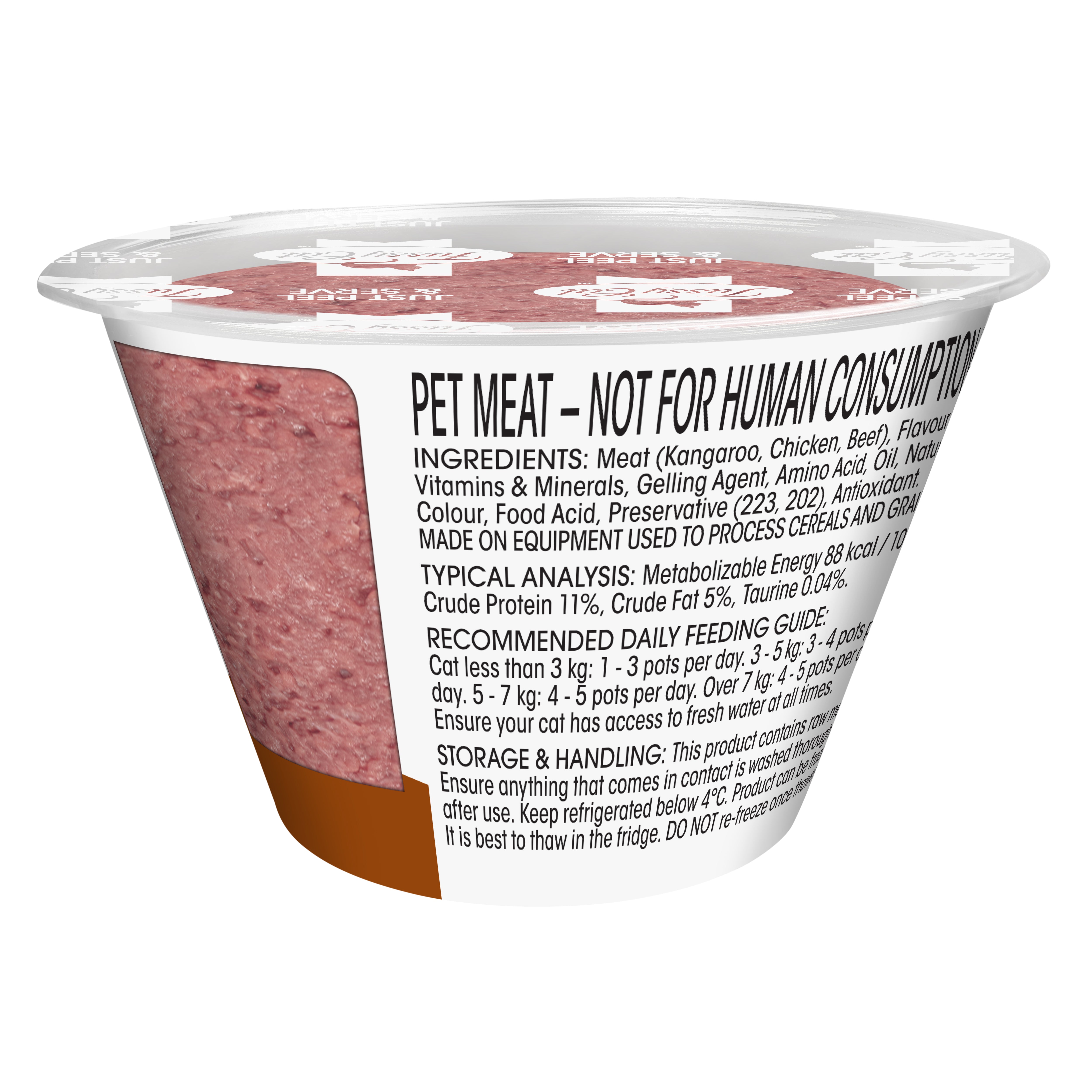 Fussy Cat Grain Free Tartare with Kangaroo Chilled Cat Food 70g