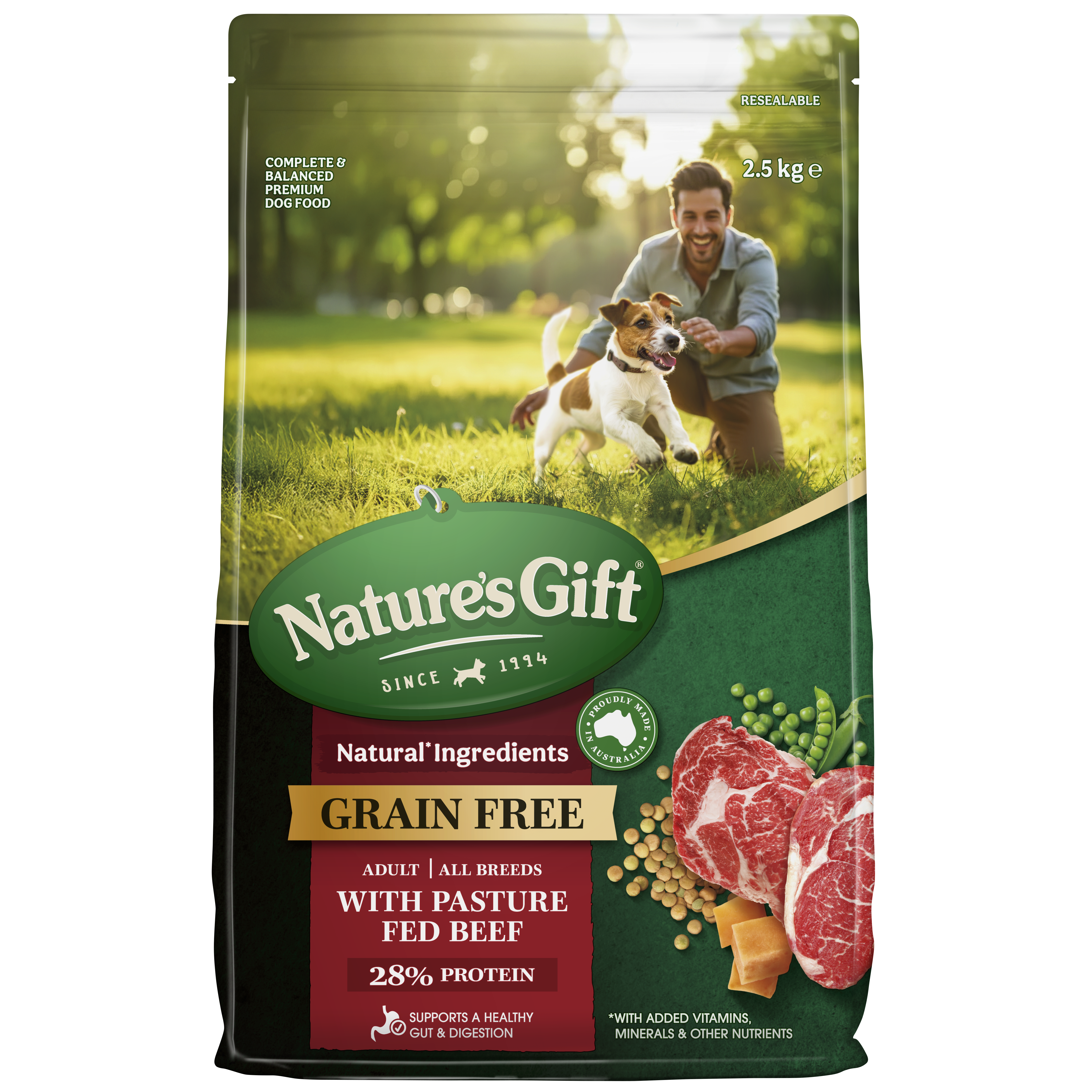 Nature's Gift with Pasture Fed Beef Adult All Breeds 2.5kg