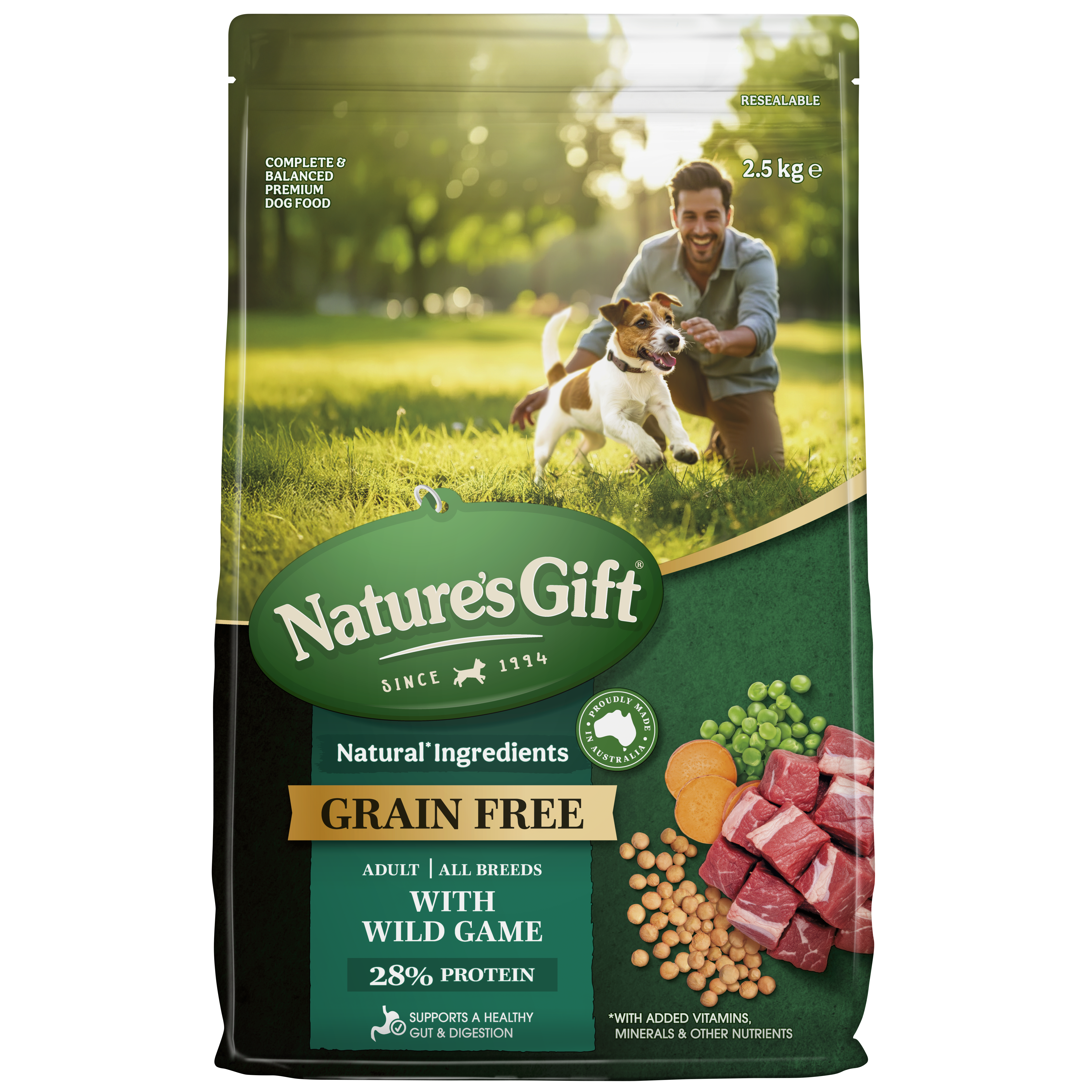 Nature's Gift with Wild Game Adult All Breeds 2.5kg