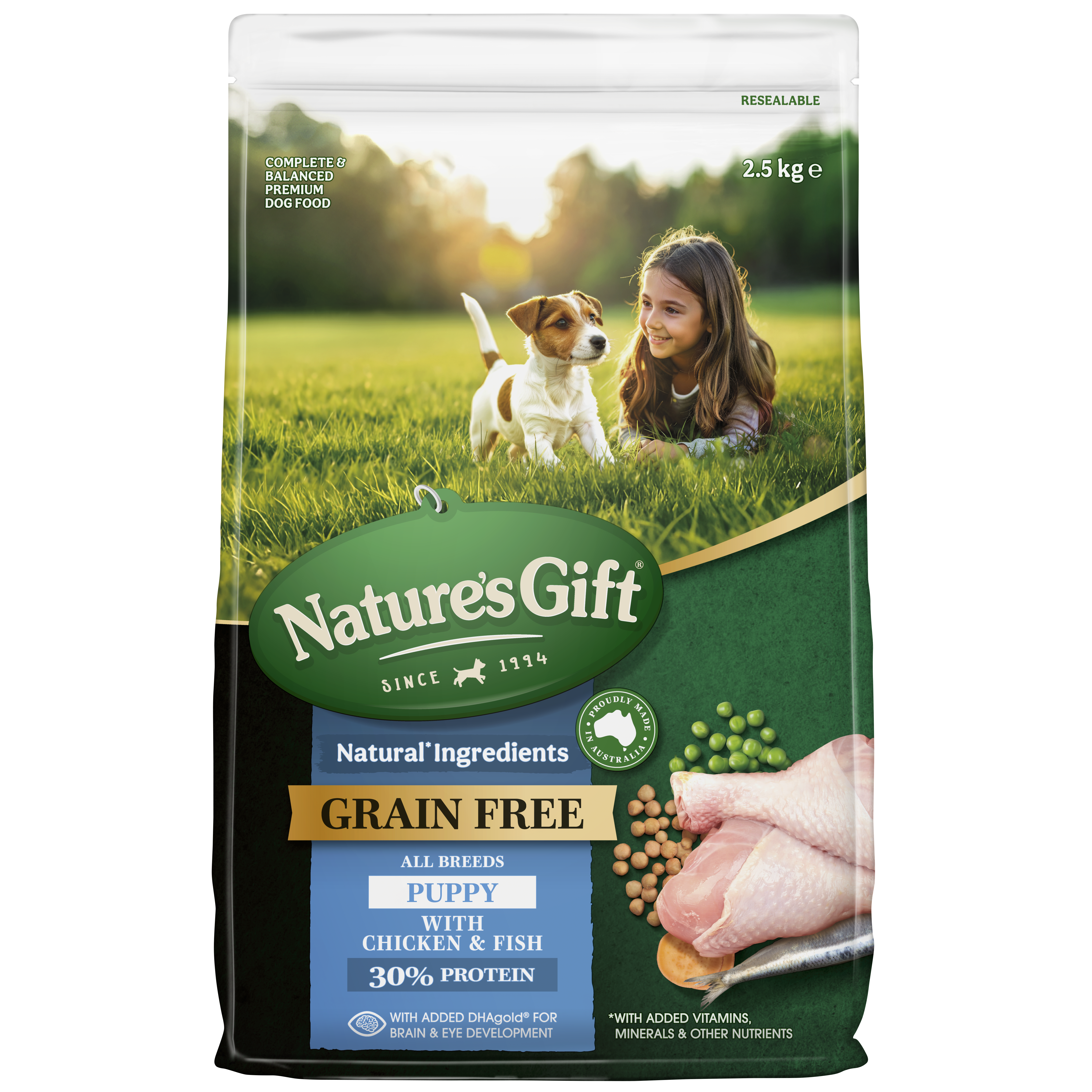 Nature's Gift Puppy with Chicken & Fish All Breeds 2.5kg