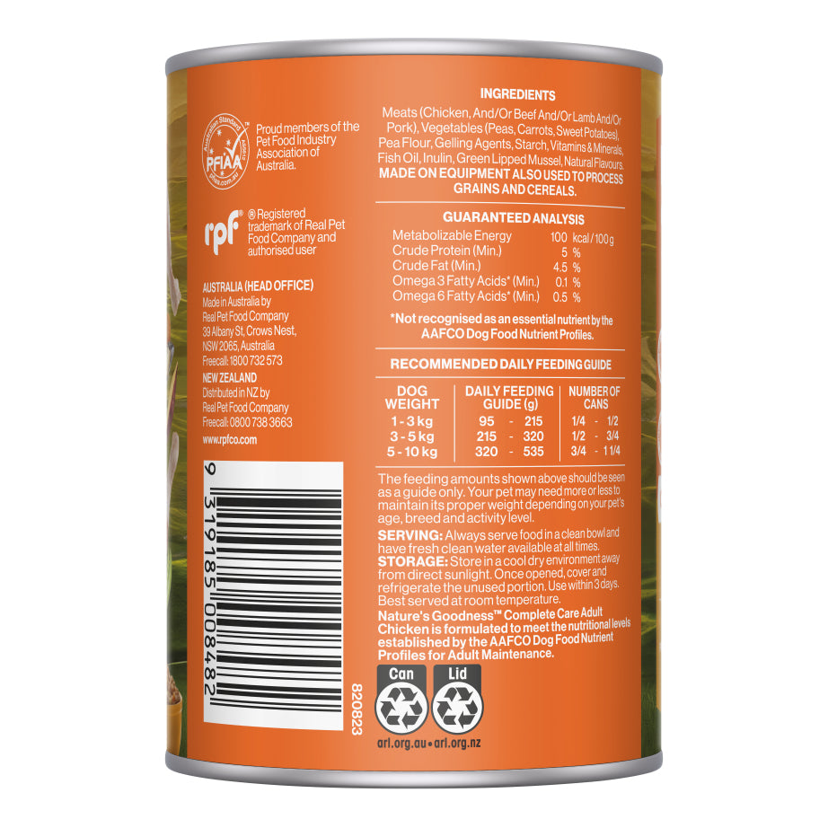 Natures Goodness Grain Free Complete Care Chicken Wet Food 400g