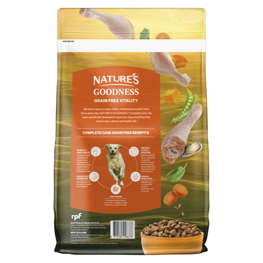 Natures Goodness Grain Free Complete Care Farm Raised Chicken & Vegetables dry food 3kg