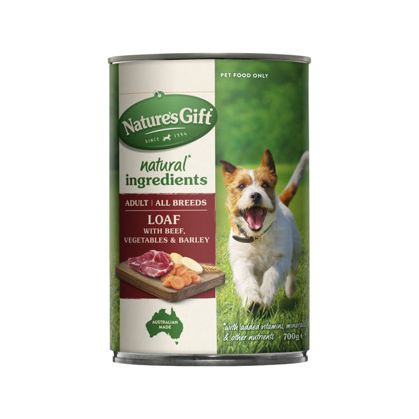 Nature's Gift Casserole Beef, Vegetables & Barley Adult Wet Dog Food 700g