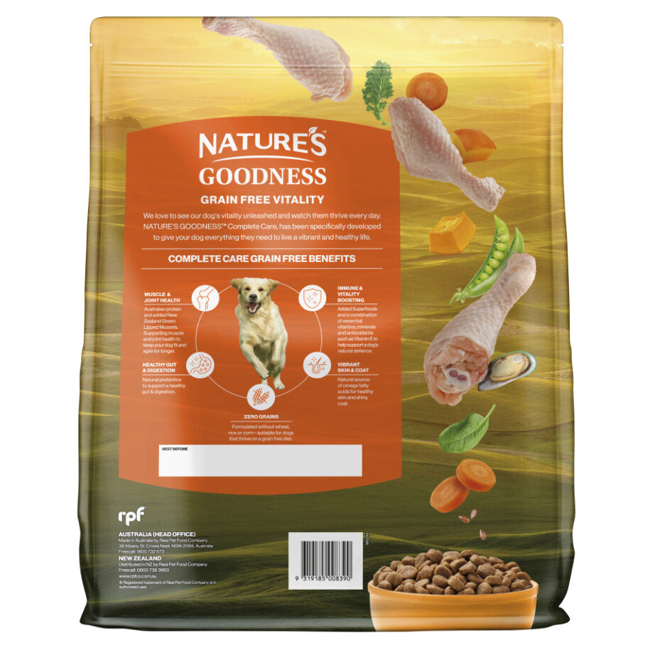 Natures Goodness Grain Free Complete Care Farm Raised Chicken & Vegetables dry food 7kg