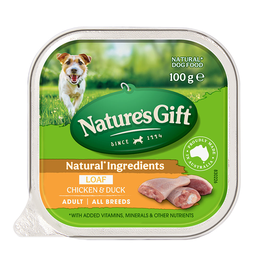 Nature's Gift Loaf Chicken & Duck Adult Wet Dog Food 100g