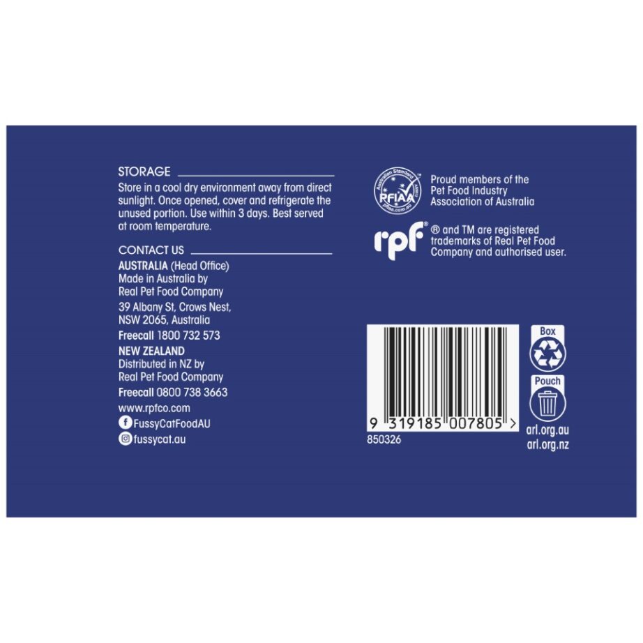 Fussy Cat Twice as Tasty Grain Free Bites & Gravy Poultry Wet Cat Food 12x80g