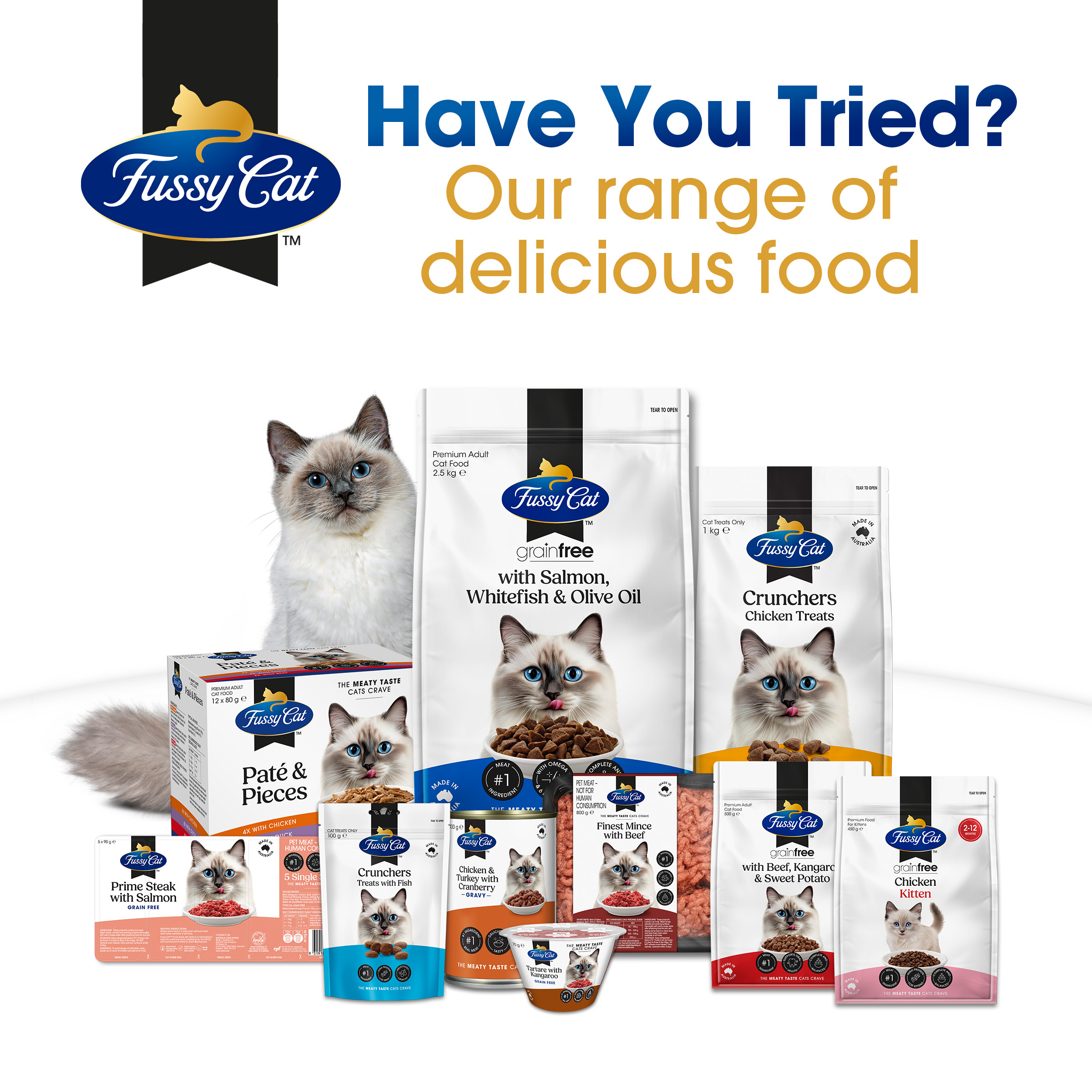Fussy Cat Grain Free Chicken and Turkey with Cranberry Dry Cat Food 10kg