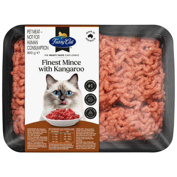 Fussy Cat Grain Free Finest Mince with Kangaroo Chilled Cat Food 800g
