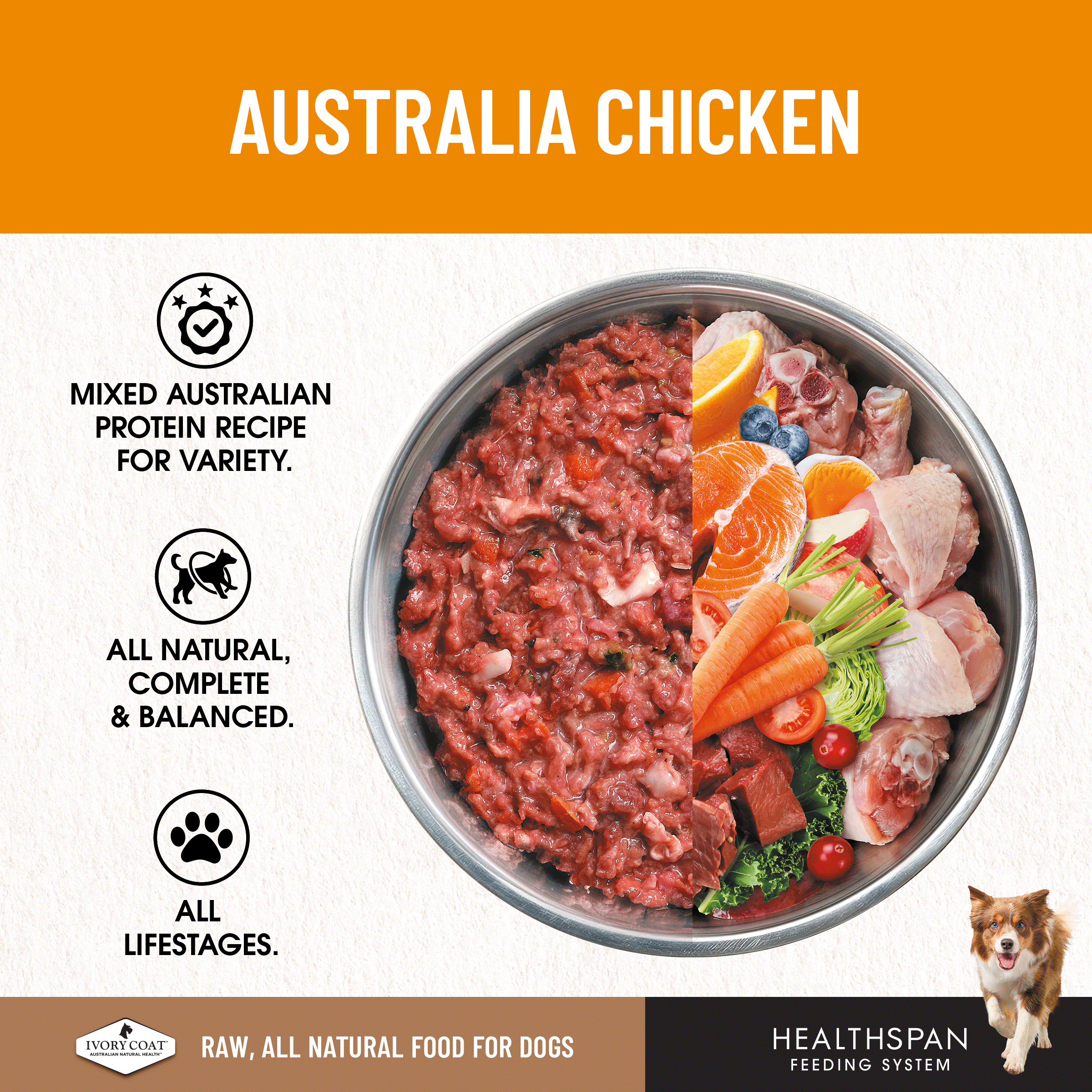 Ivory Coat Raw Diet Australian Chicken 12 x 227g