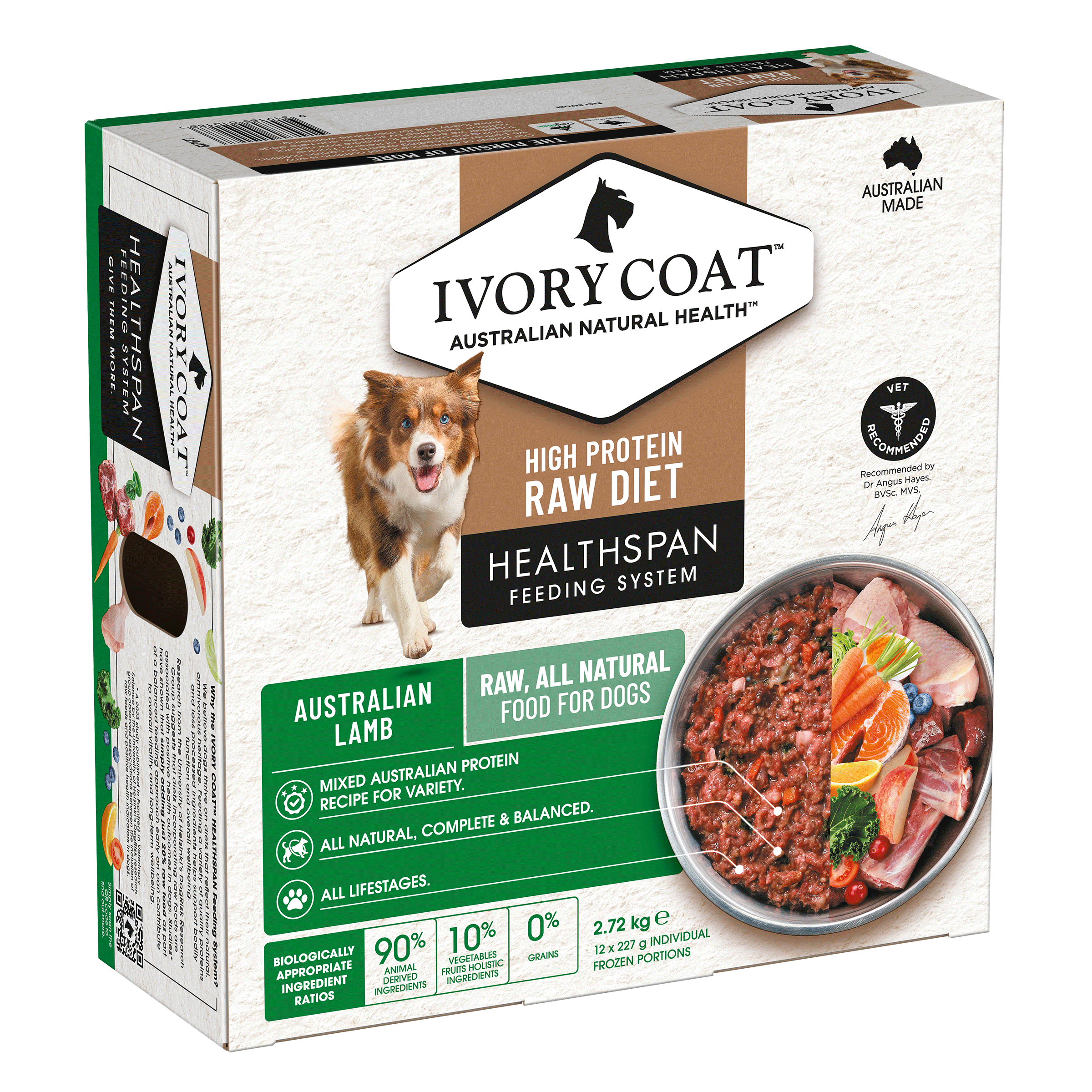 Ivory Coat Raw Diet Australian Lamb 12 x 227g
