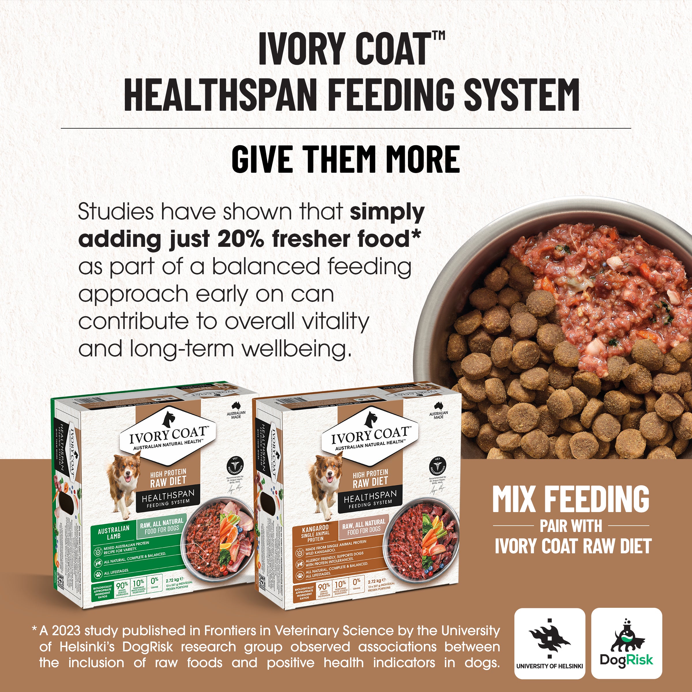 IVORY COAT Grain Free Adult Dry Dog Food Lamb & Kangaroo 2kg
