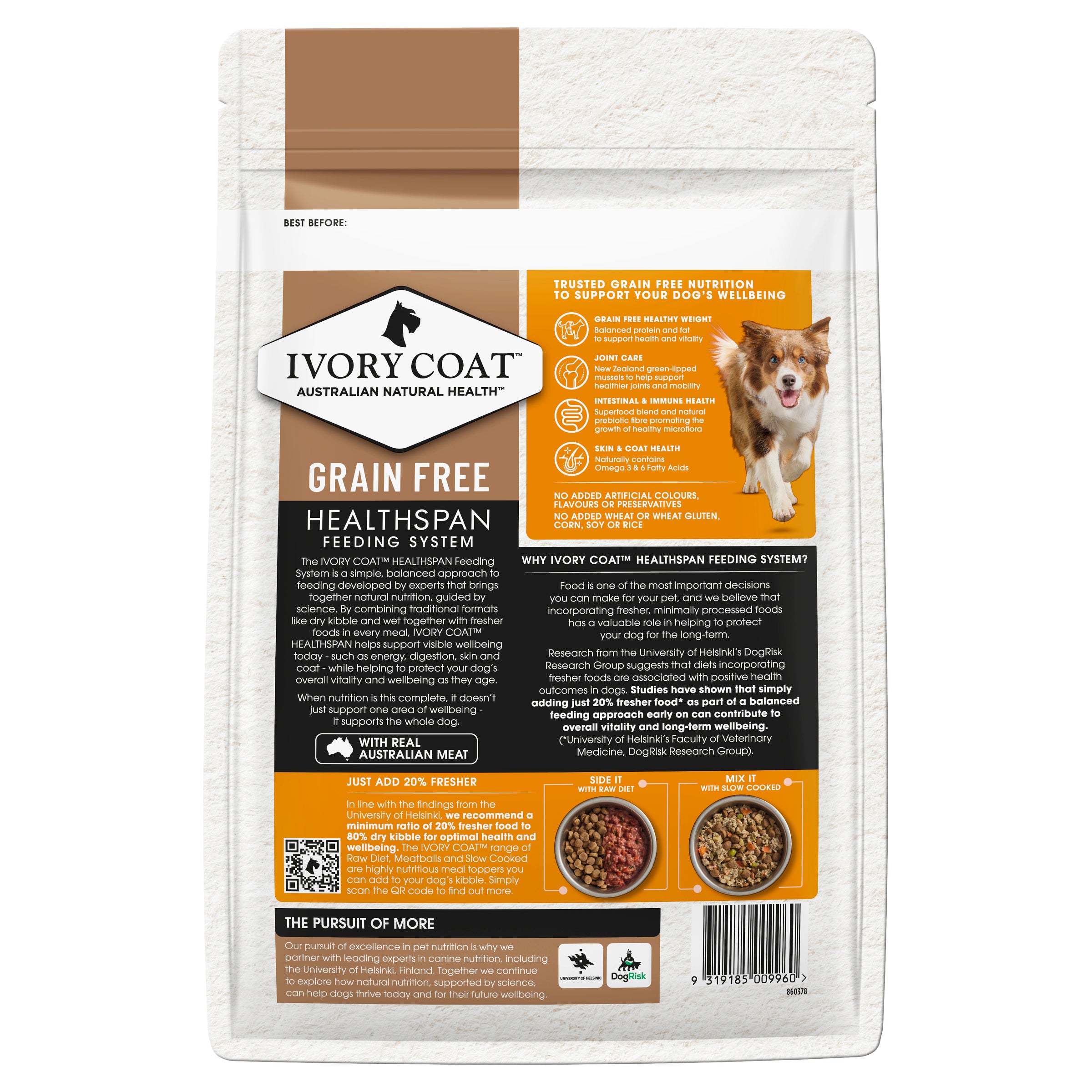 IVORY COAT Grain Free Healthy Weight Chicken Adult Dog Dry Food 2kg