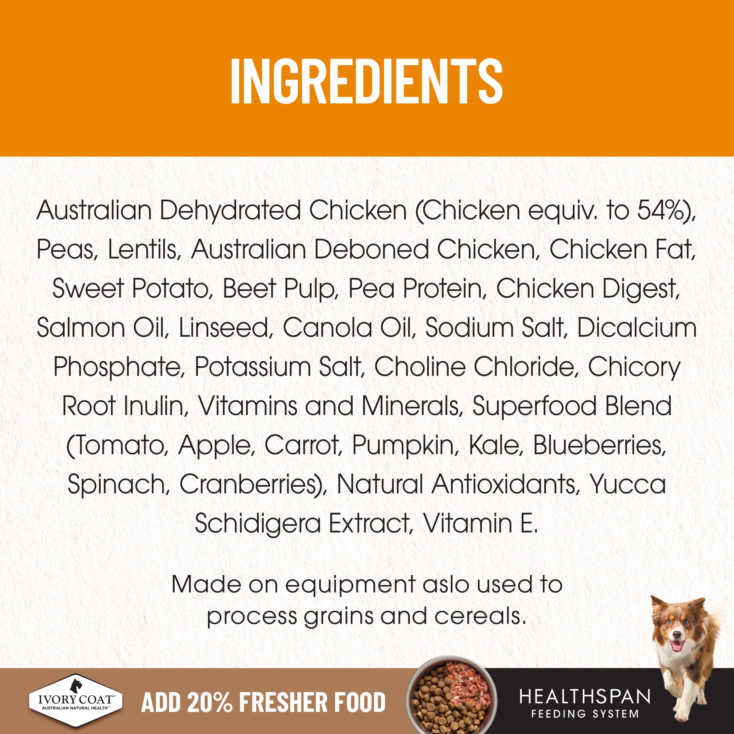 IVORY COAT Grain Free Dry Puppy Food Chicken 2kg