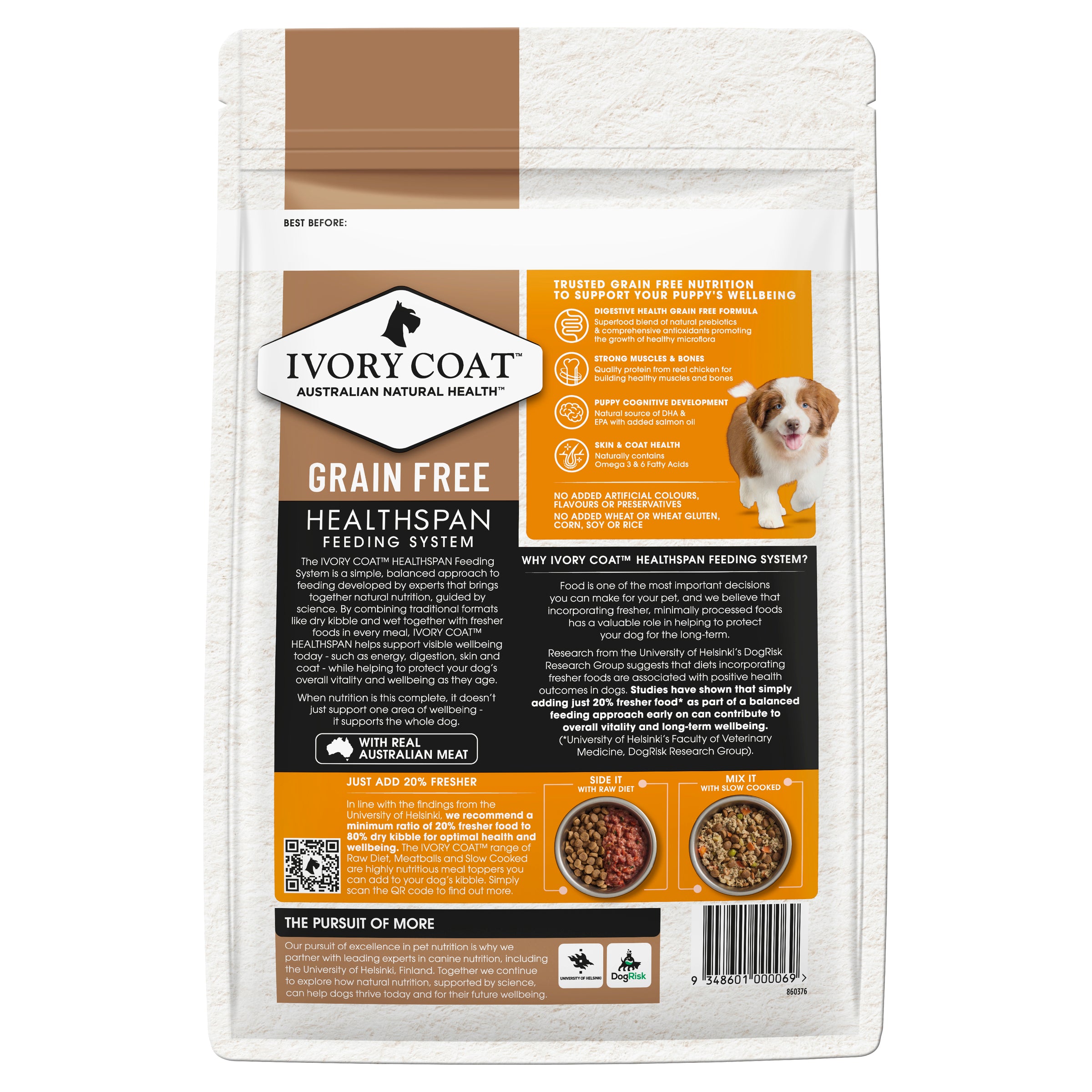 IVORY COAT Grain Free Dry Puppy Food Chicken 2kg