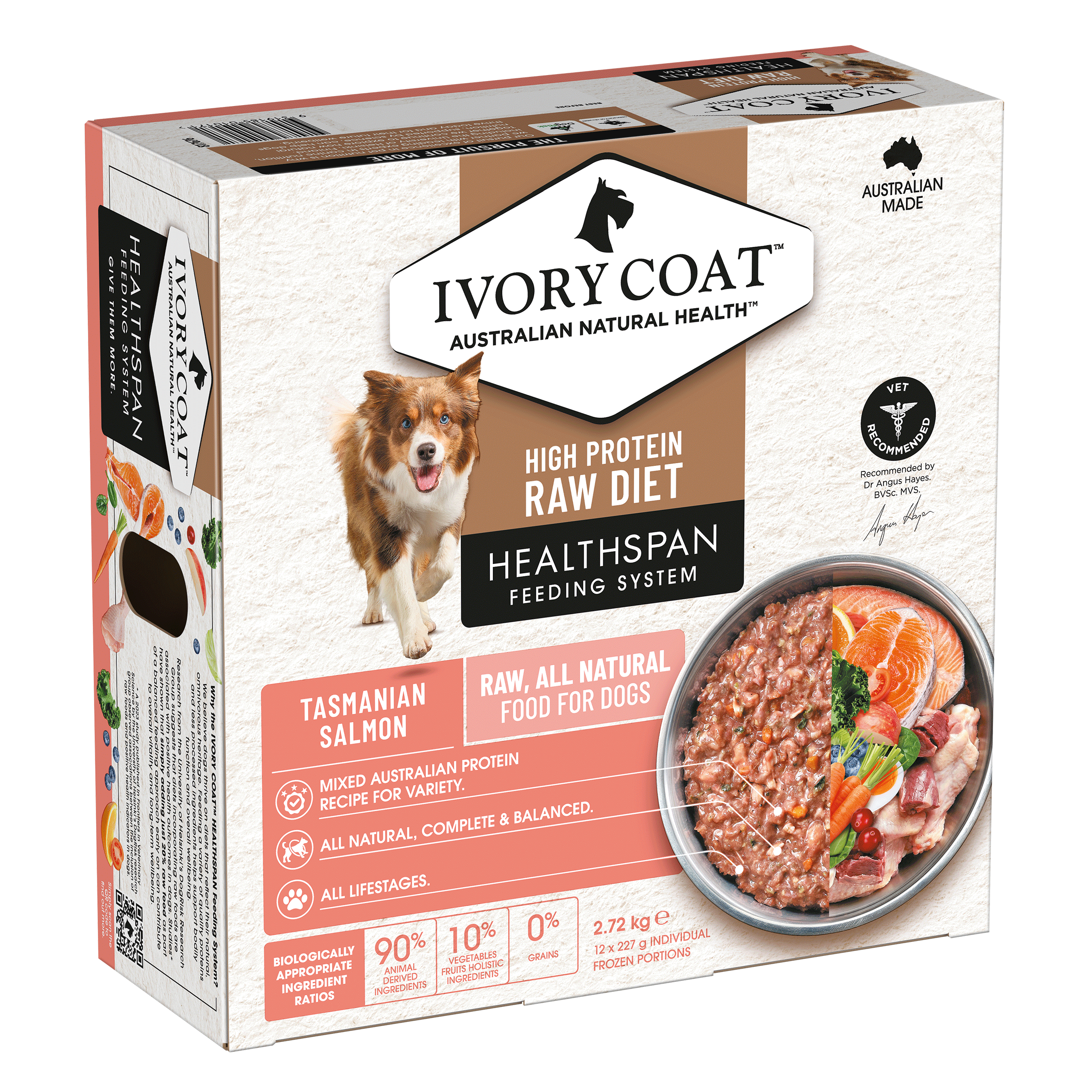 Ivory Coat Raw Diet Tasmanian Salmon 12 x 227g