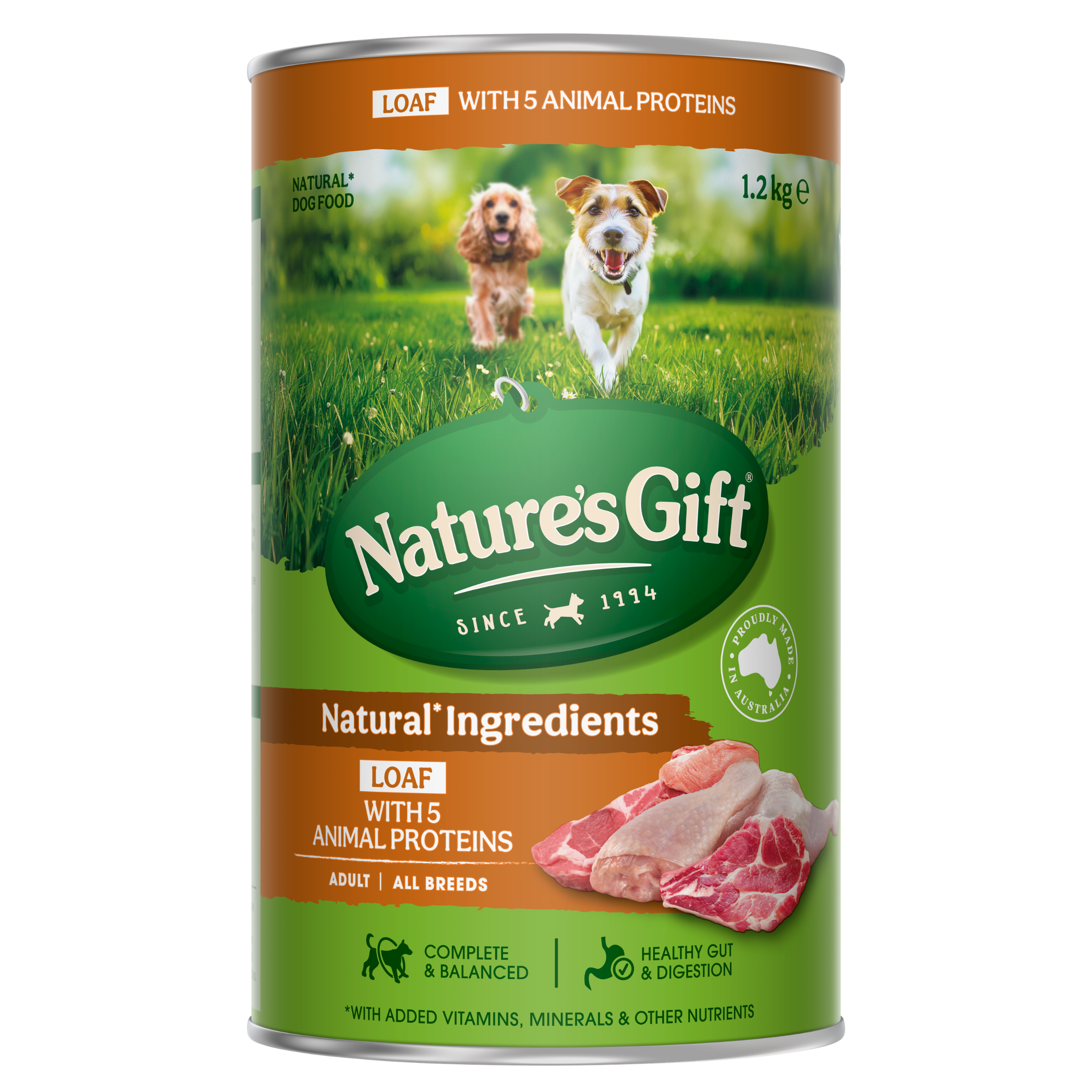Nature's Gift 5 Meats Loaf Adult Wet Dog Food 1.2kg