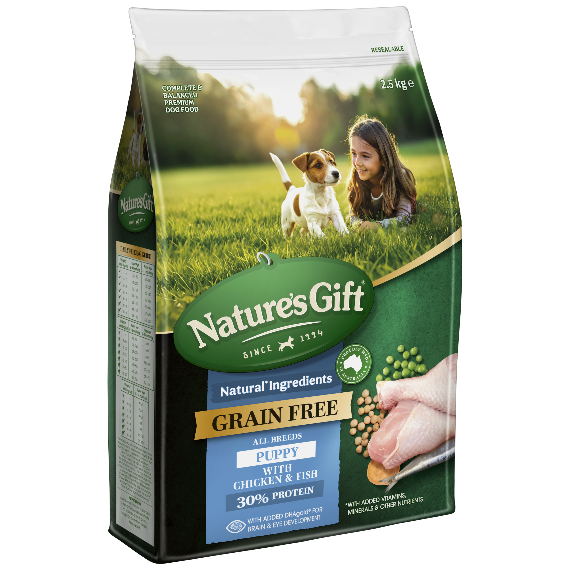 Nature's Gift Puppy with Chicken & Fish All Breeds 2.5kg