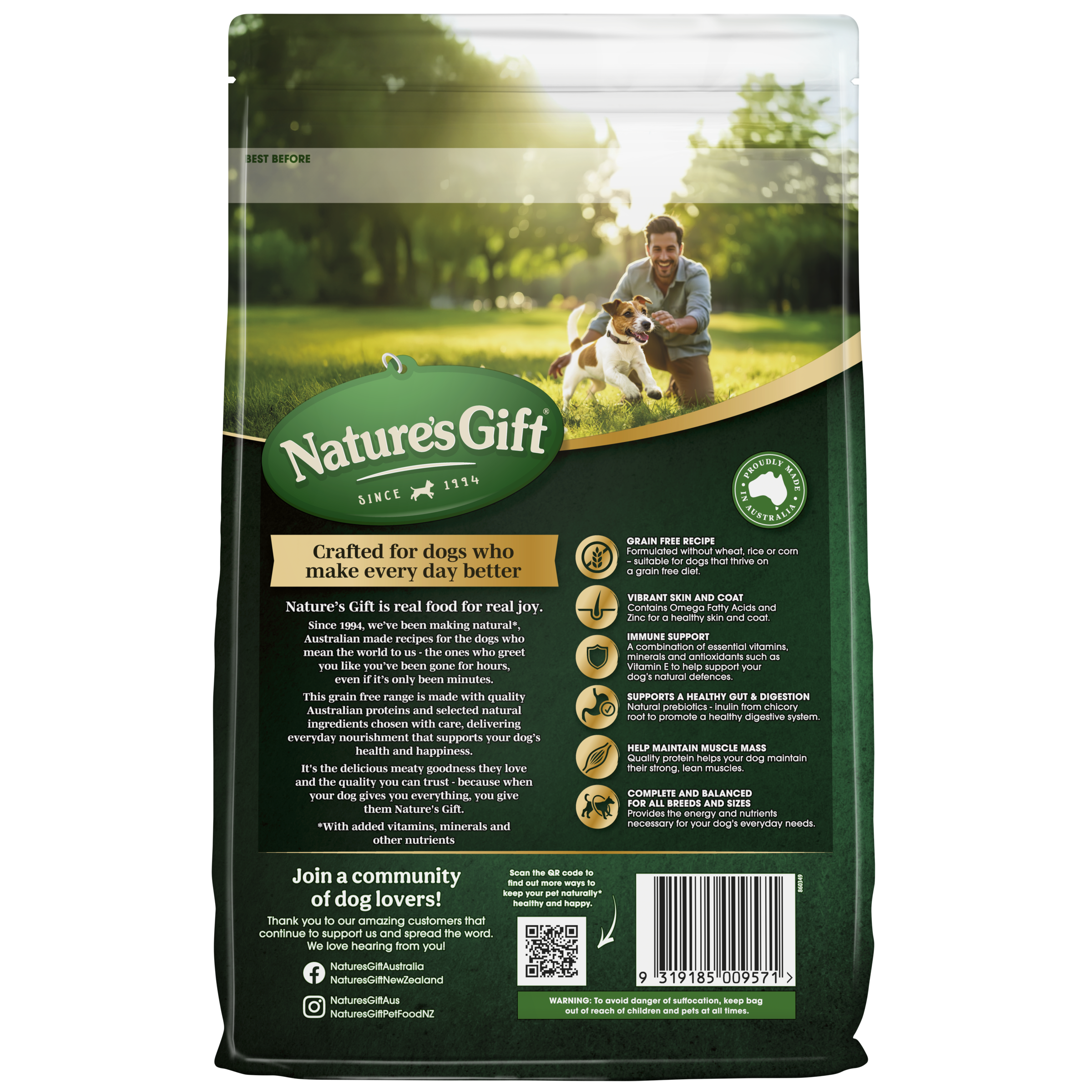 Nature's Gift with Pasture Fed Beef Adult All Breeds 2.5kg