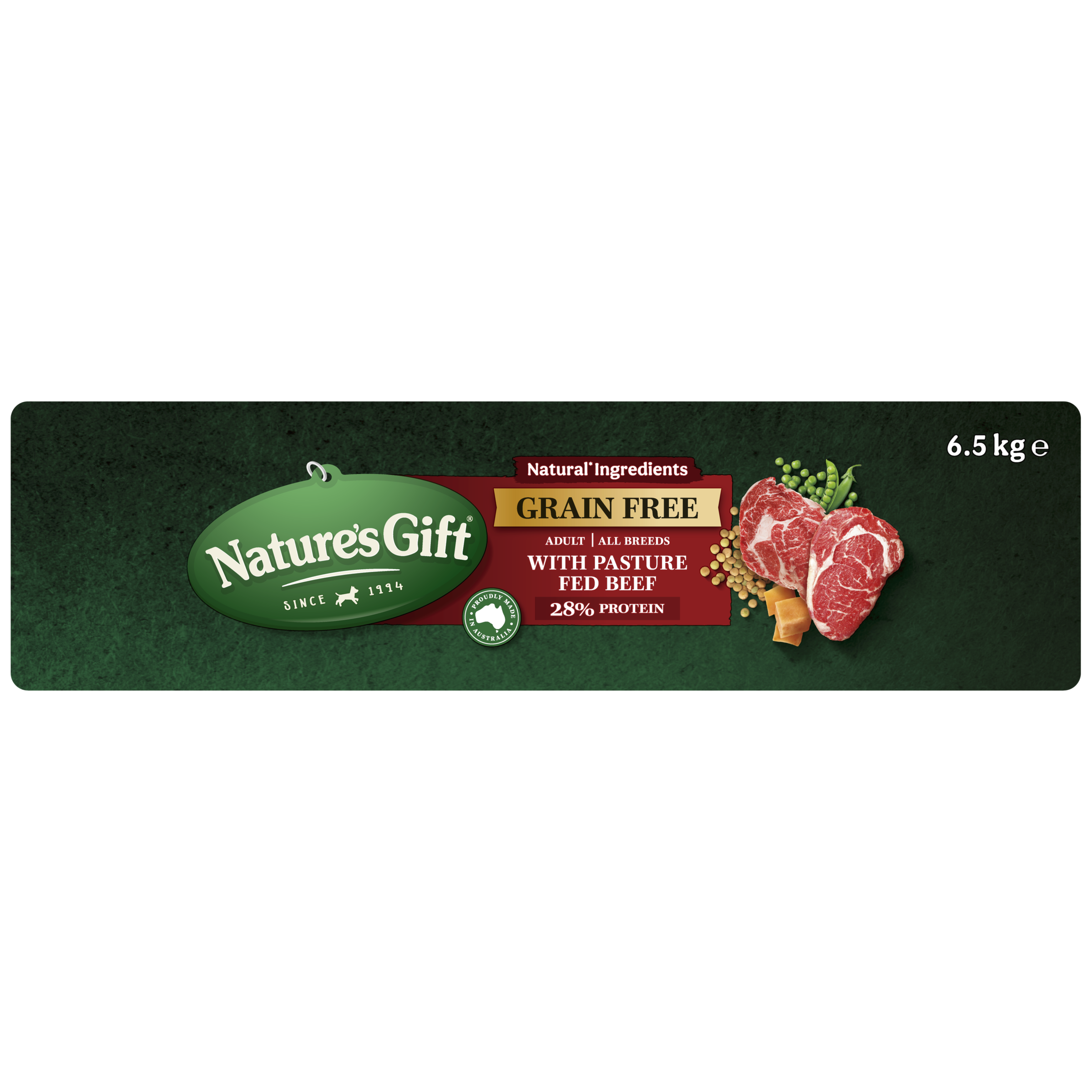 Nature's Gift with Pasture Fed Beef Adult All Breeds 6.5kg