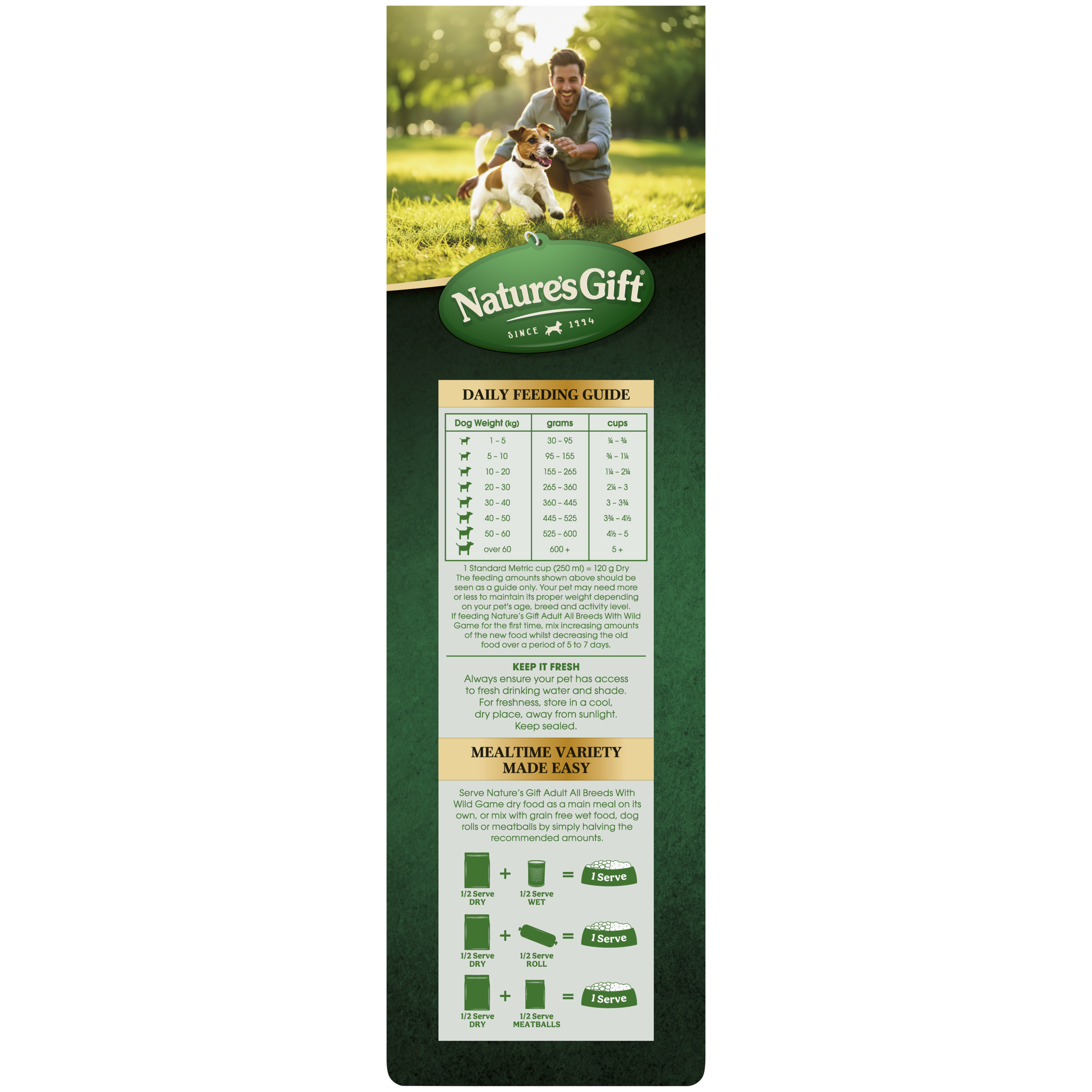 Nature's Gift with Wild Game Adult All Breeds 2.5kg