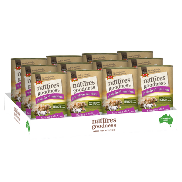 Natures Goodness Grain Free Kangaroo with Sweet Potato and Green Beans Adult Wet Dog Food 12 x 400g