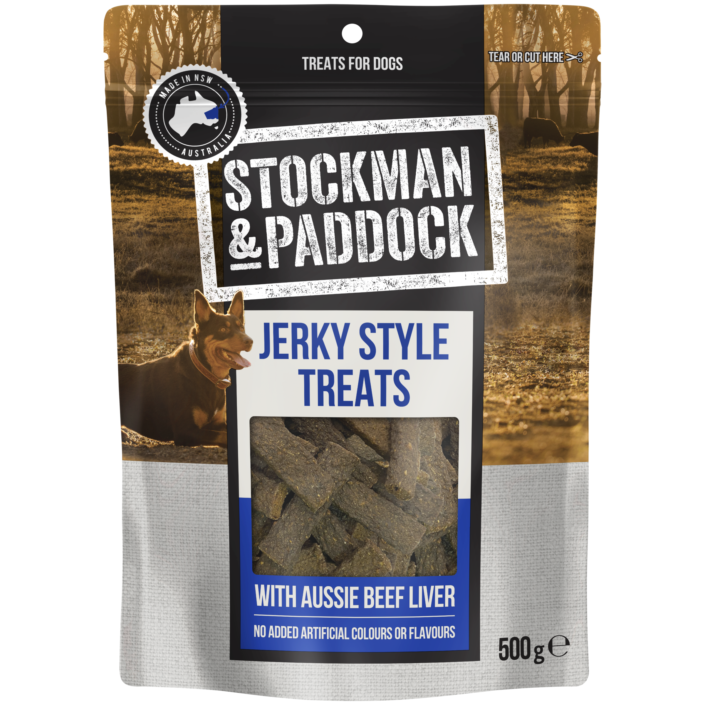 Stockman & Paddock Aussie Beef Jerky Style Treats 500g