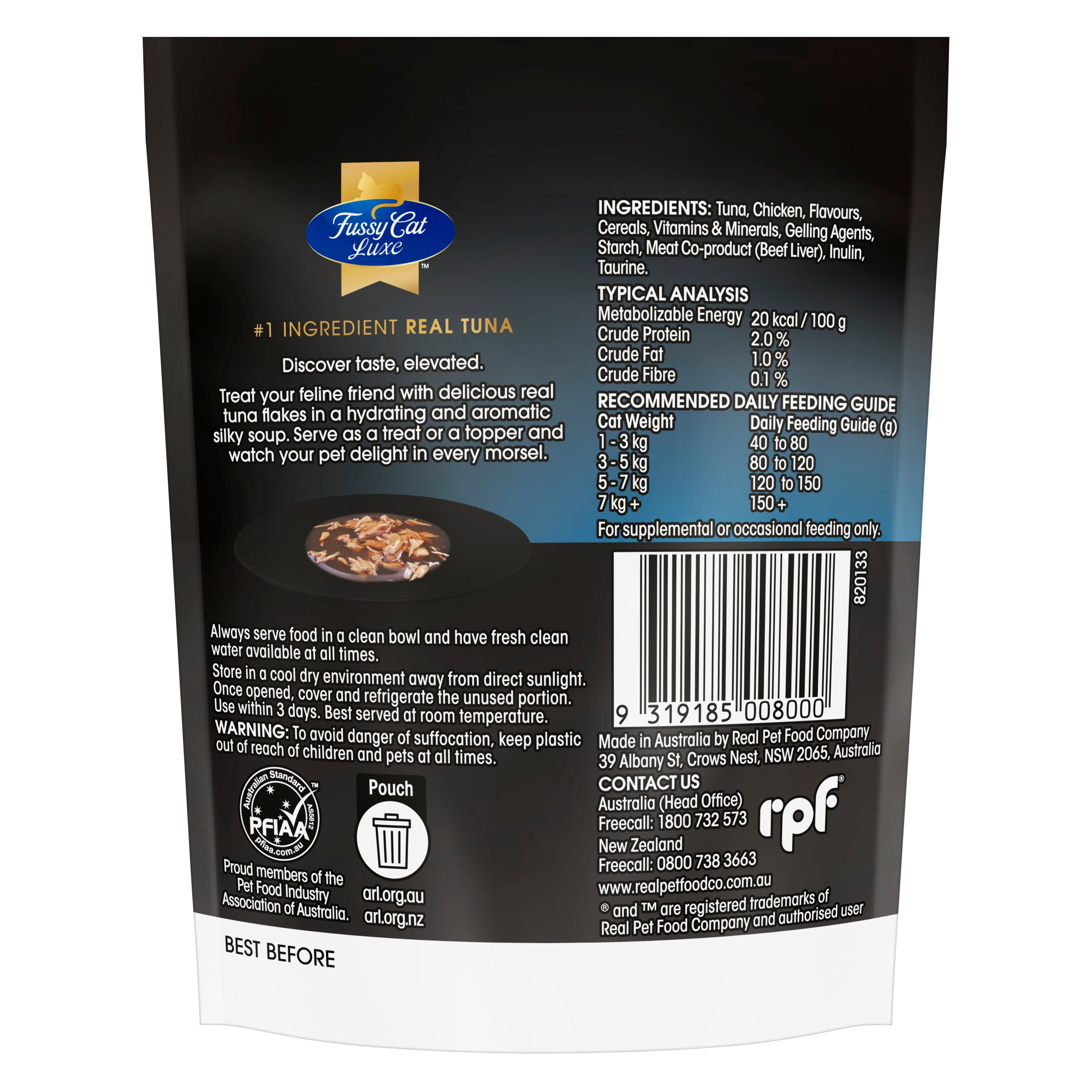 Fussy Cat Luxe Tuna Flakes in Silky Soup 40g