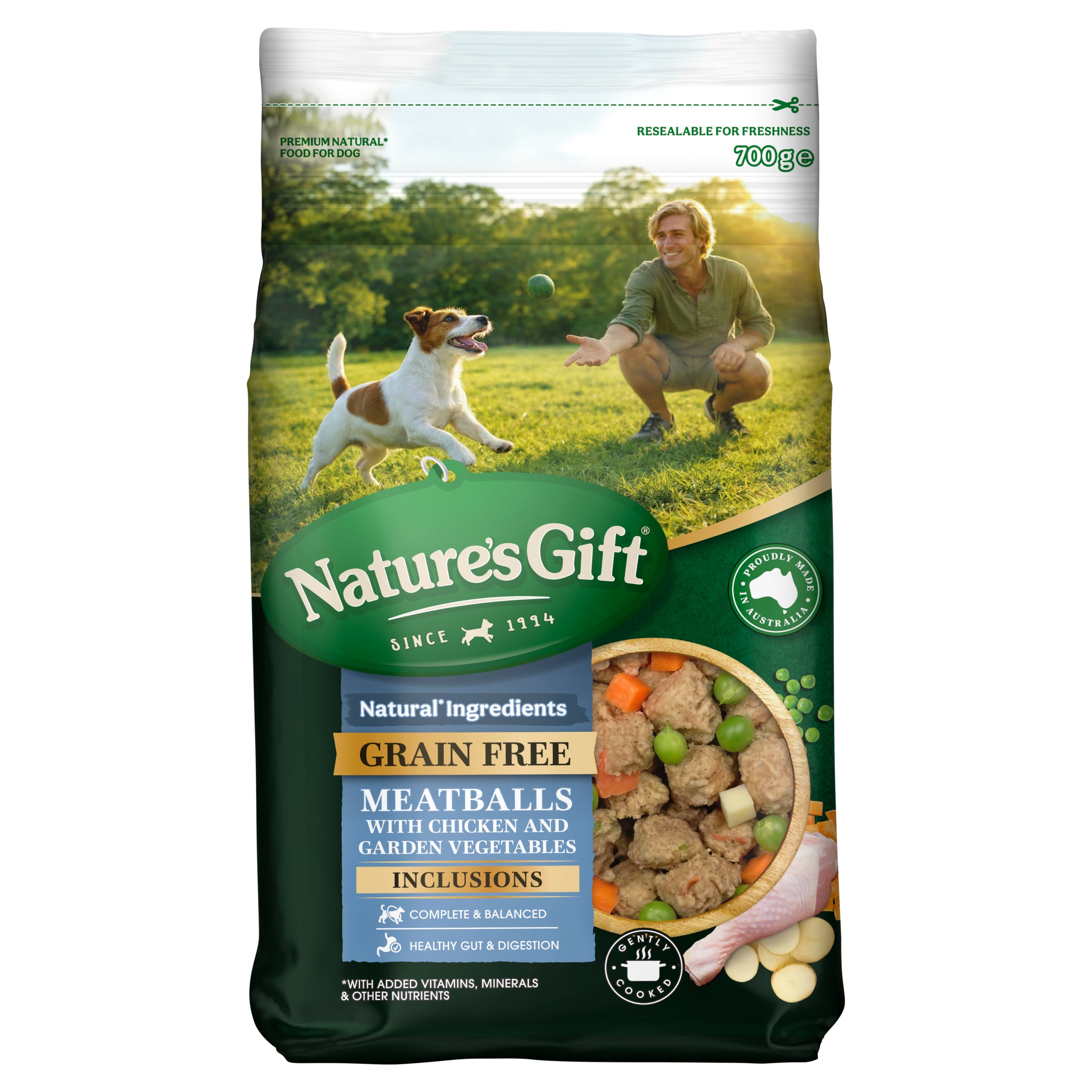 Natures Gift Chicken Meatballs with Inclusions 700g