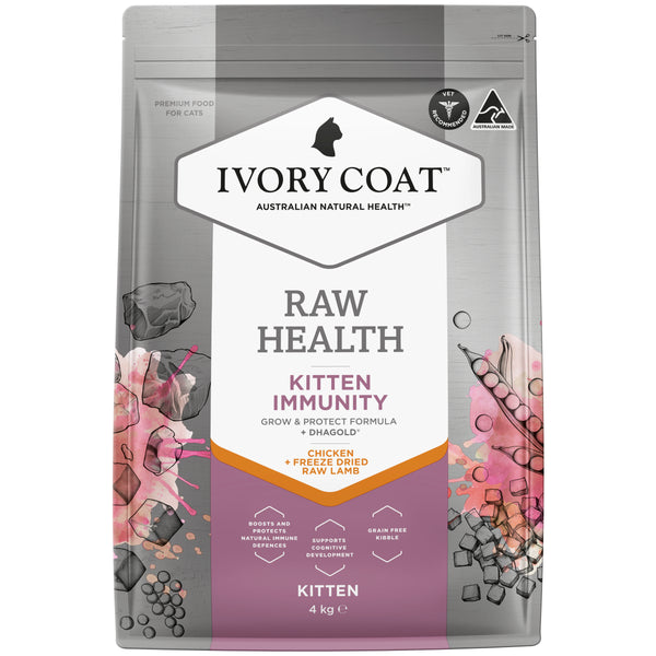 Ivory Coat Raw Health Cat Dry Food Kitten Immunity 4kg