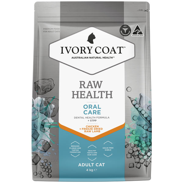 Ivory Coat Raw Health Cat Dry Food Oral Care 4kg