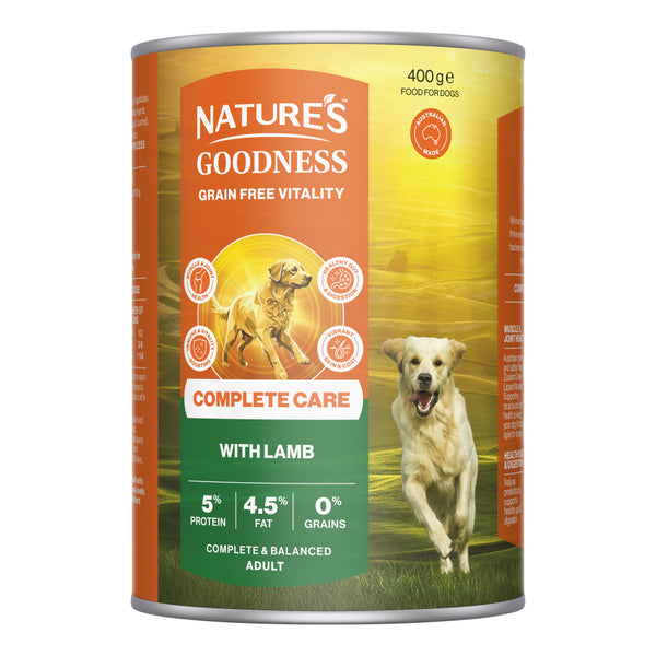 Natures Goodness Grain Free Complete Care With Lamb Wet Food 400g