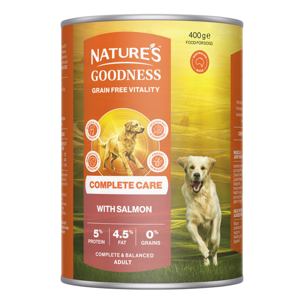 Natures Goodness Grain Free Complete Care with Salmon Wet Food 400g